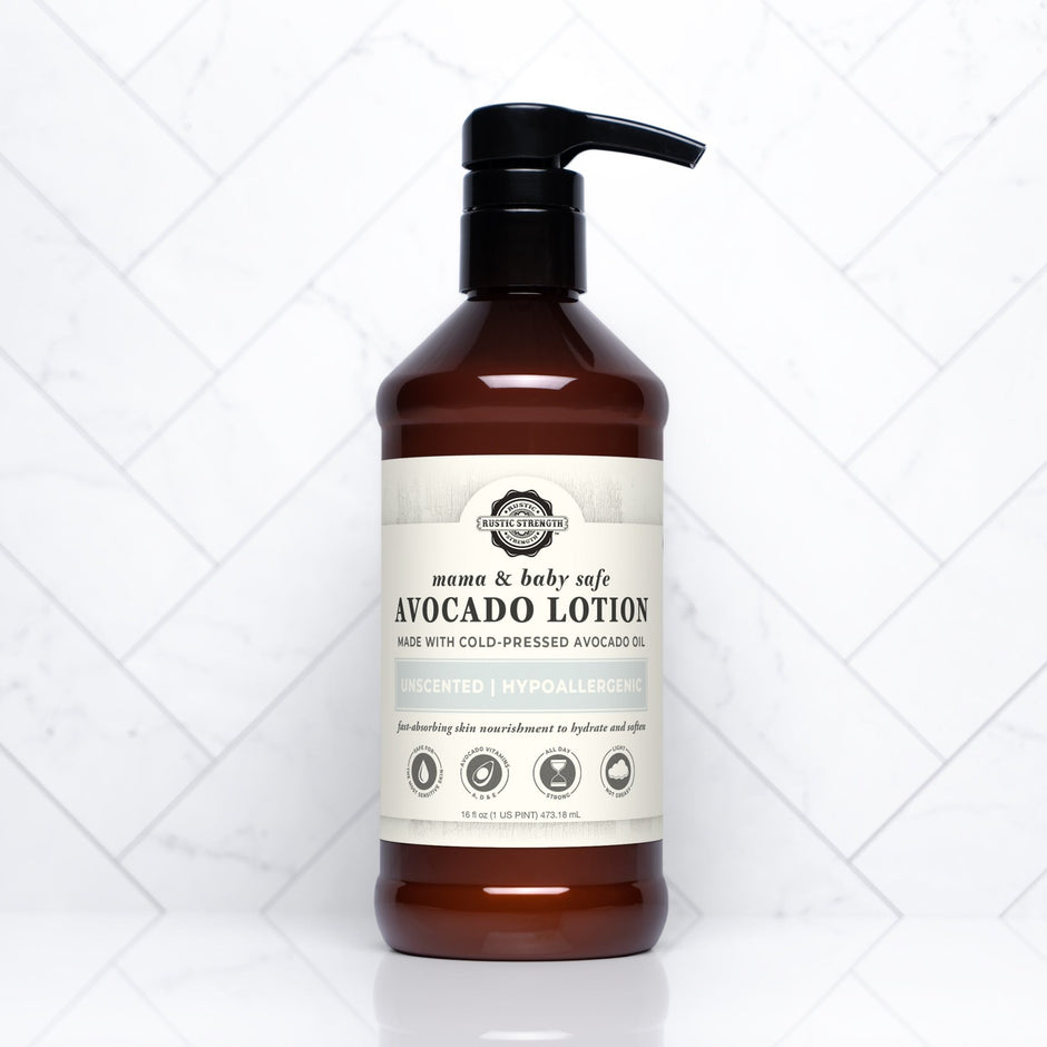 Avocado Lotion | Mama + Baby Safe - Aware House - Rustic Strength - 