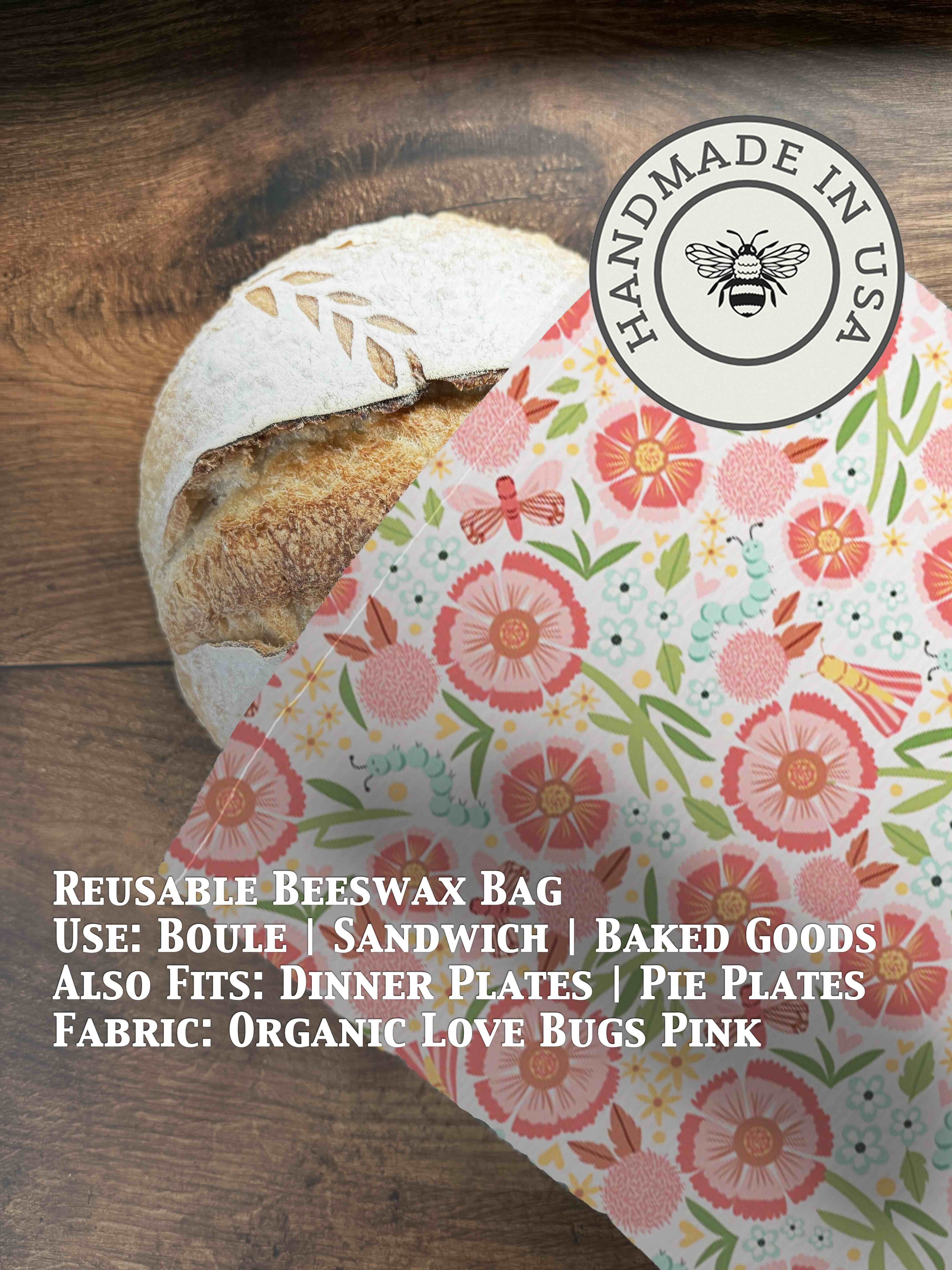 Beeswax Bread Bag | Reusable Cotton Food Storage Bag-zoom-41