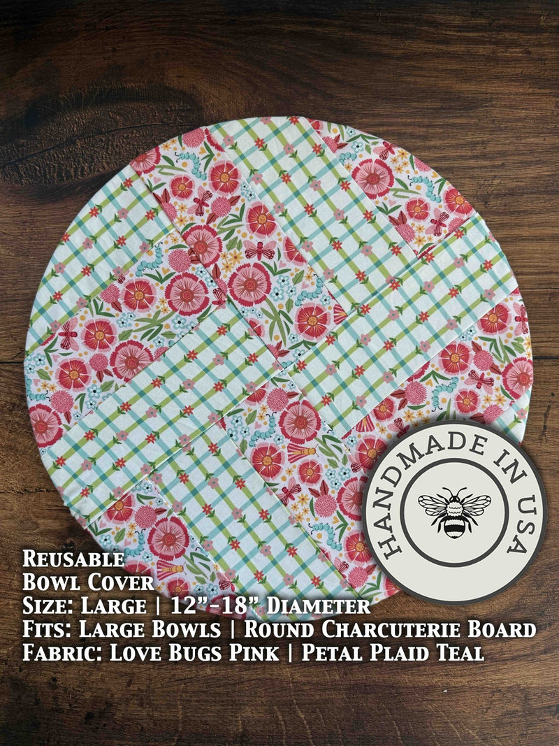 Large Reusable Cotton Bowl Cover | Eco-Friendly Kitchen Cover-zoom-