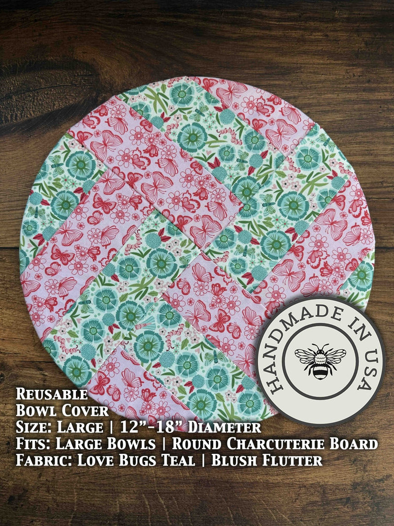Large Reusable Cotton Bowl Cover | Eco-Friendly Kitchen Cover-zoom-
