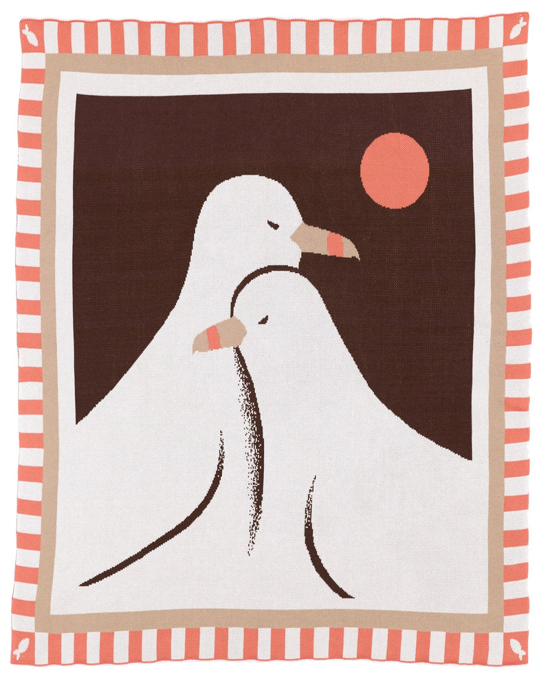 Lovebirds Throw Blanket-zoom-