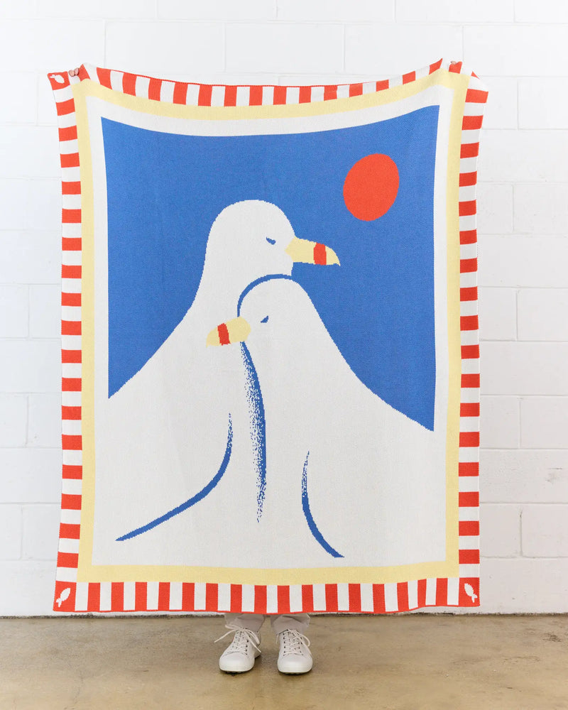 Lovebirds Throw Blanket-zoom-
