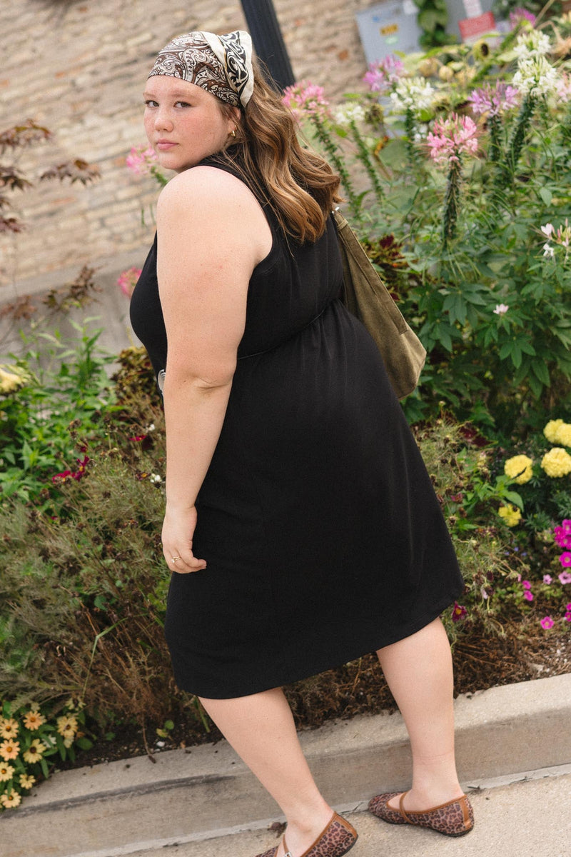 Serena Dress | Licorice-zoom-