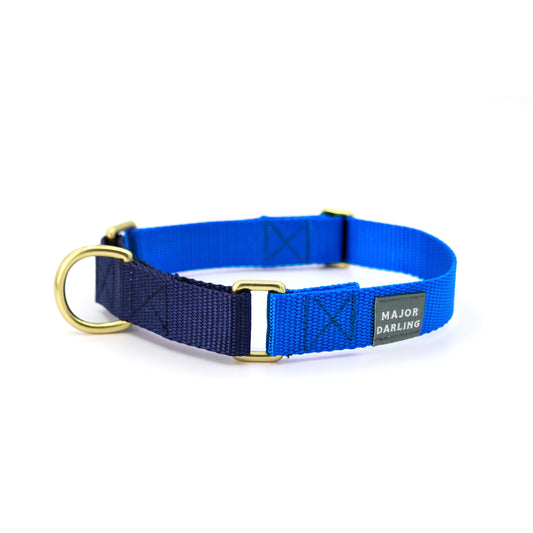 Martingale Dog Collar / Cobalt + Navy