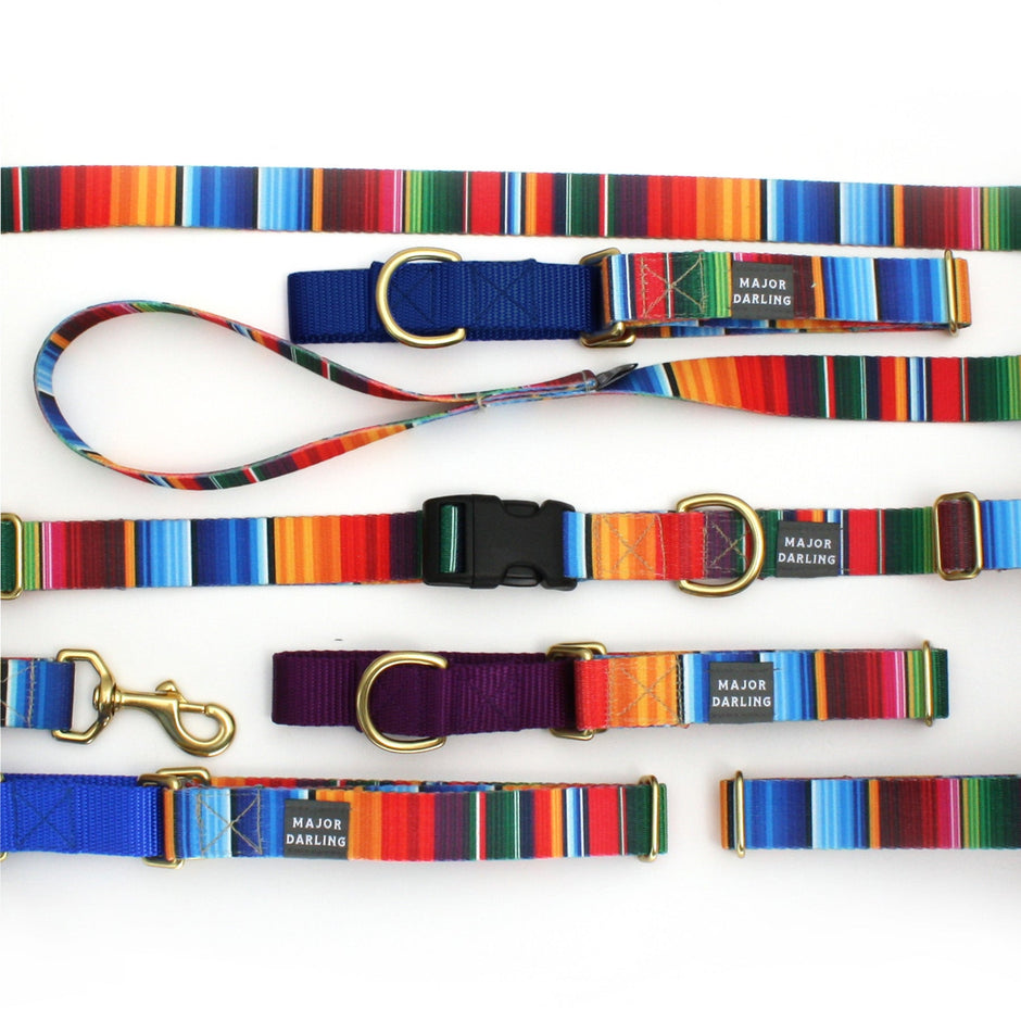Not-So-Basic Snap Dog Collar | Serape