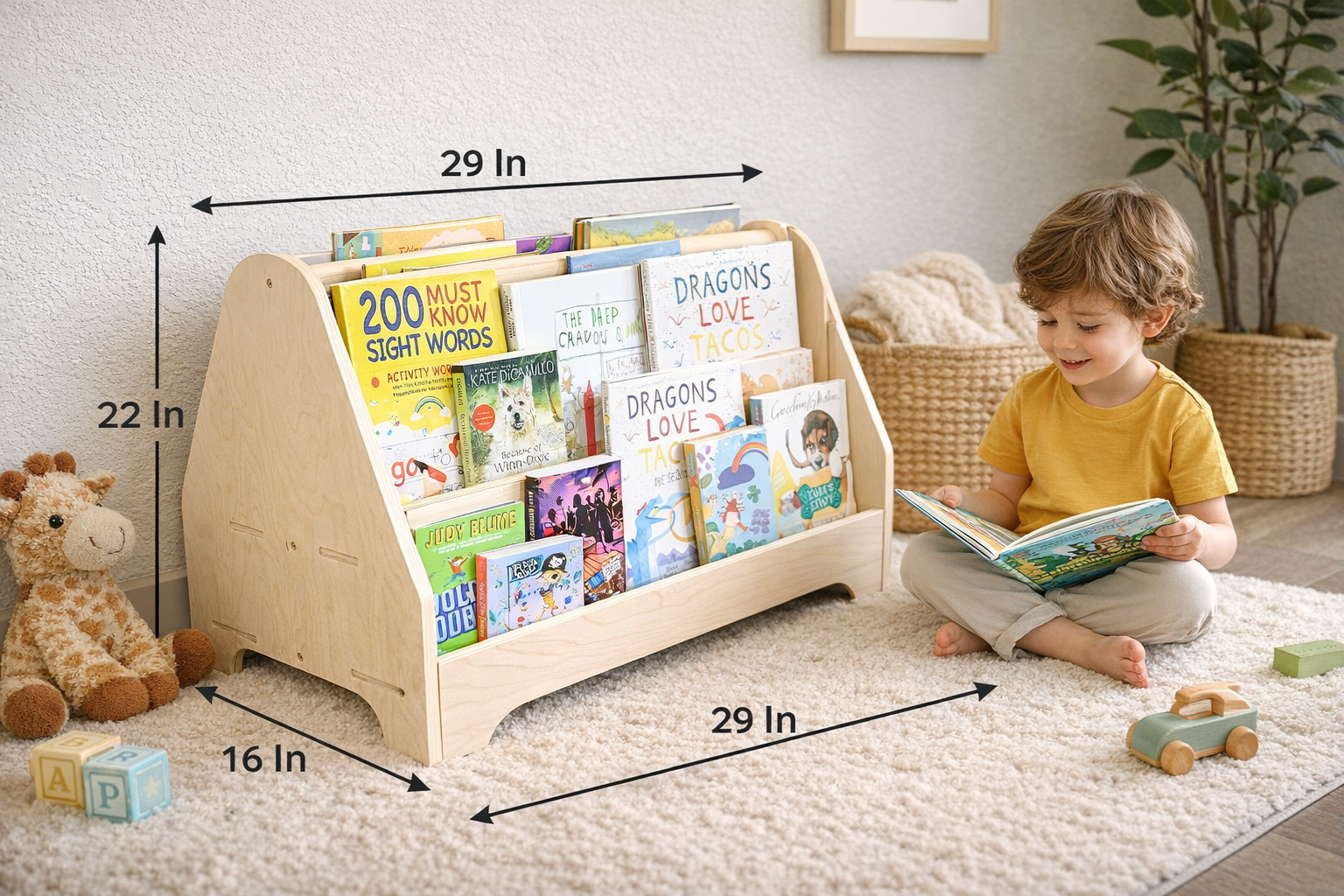 MIGUEL | Double Sided Portable Bookshelf-zoom-10