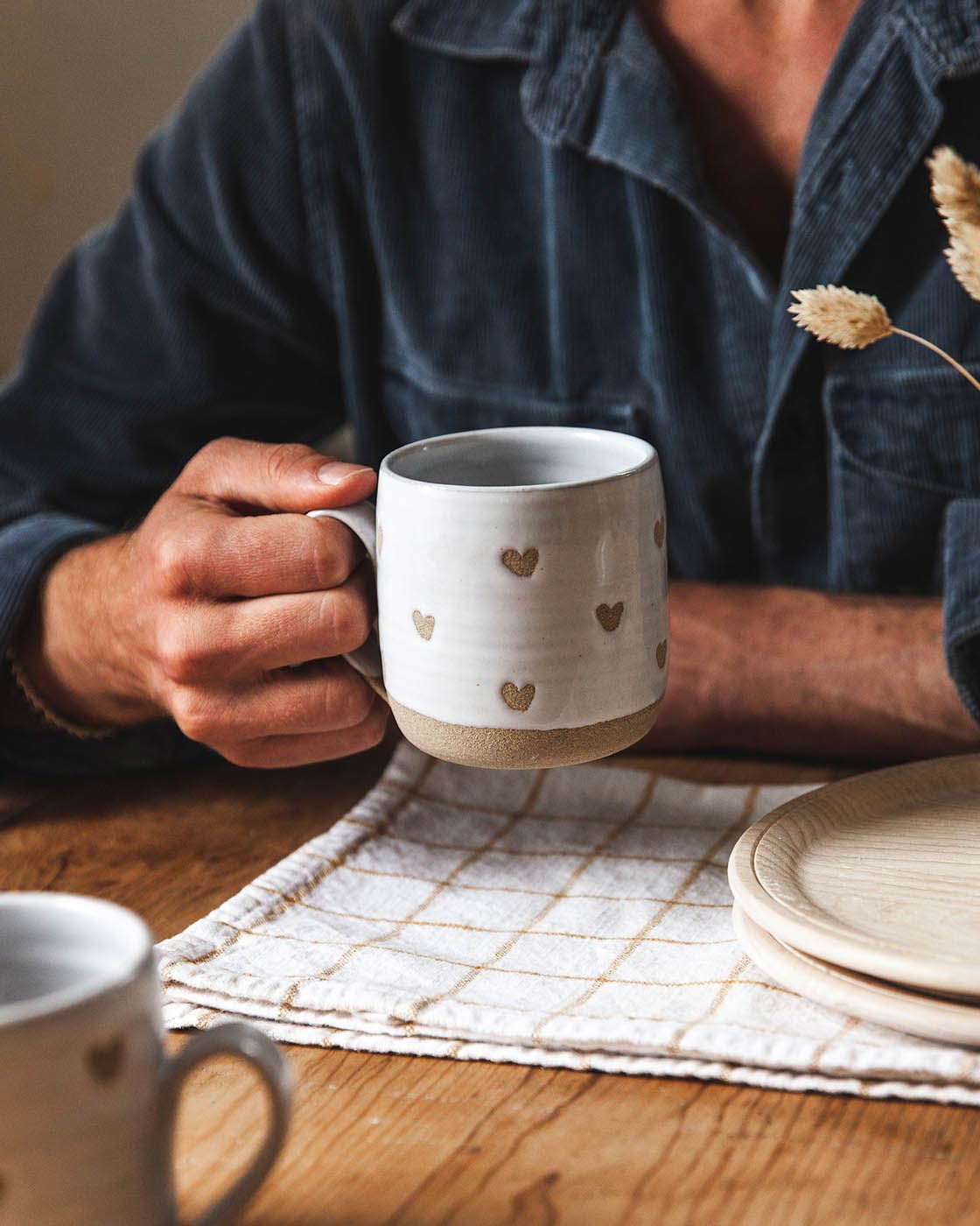 Confetti Heart Mug - Aware House - Farmhouse Pottery - 