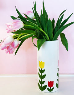 Tulip Fever Column Vase - Aware House