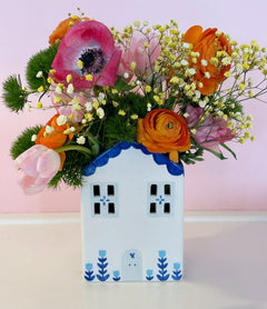 Tulip Fever Scalloped House Vase/Container - Aware House