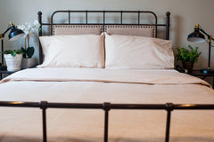 Natural Colored Cotton Bed Sheet Set - Aware House - American Blossom Linens - 