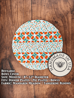 Medium Reusable Cotton Bowl & Banneton Cover | Eco-Friendly Kitchen Cover - Aware House - Five Oaks Farm -
