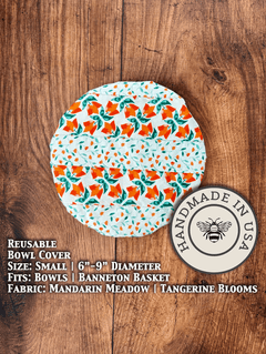 Small Reusable Cotton Bowl & Banneton Cover | Eco - Friendly Kitchen Cover - Aware House - Five Oaks Farm - 