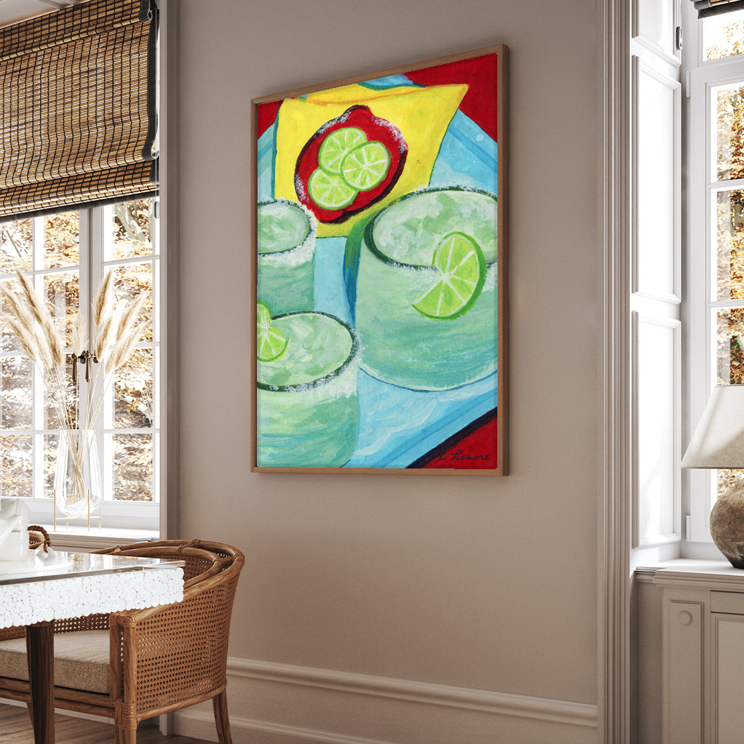 Spicy Margarita Cocktail Painting | Fine Art Print
