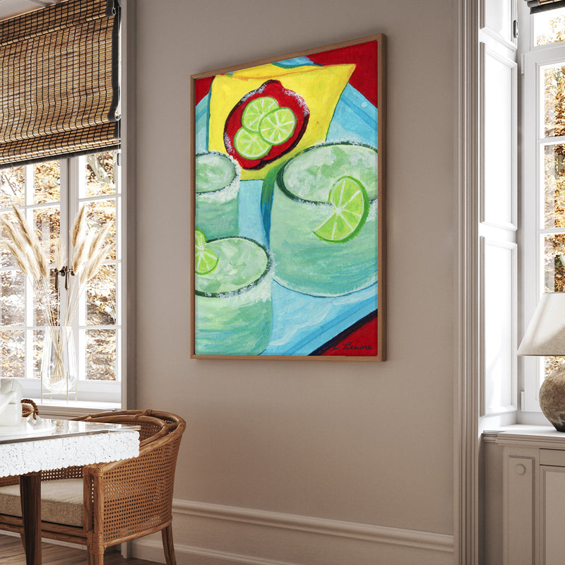 Spicy Margarita Cocktail Painting | Fine Art Print-zoom-