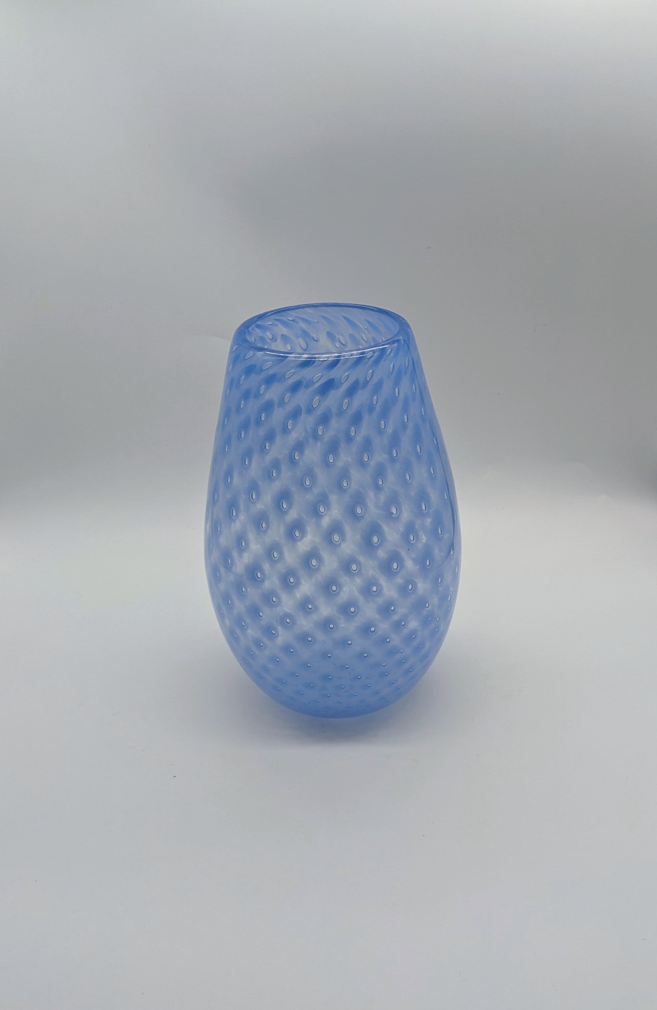 Marine Blue Bubble Trap Vase