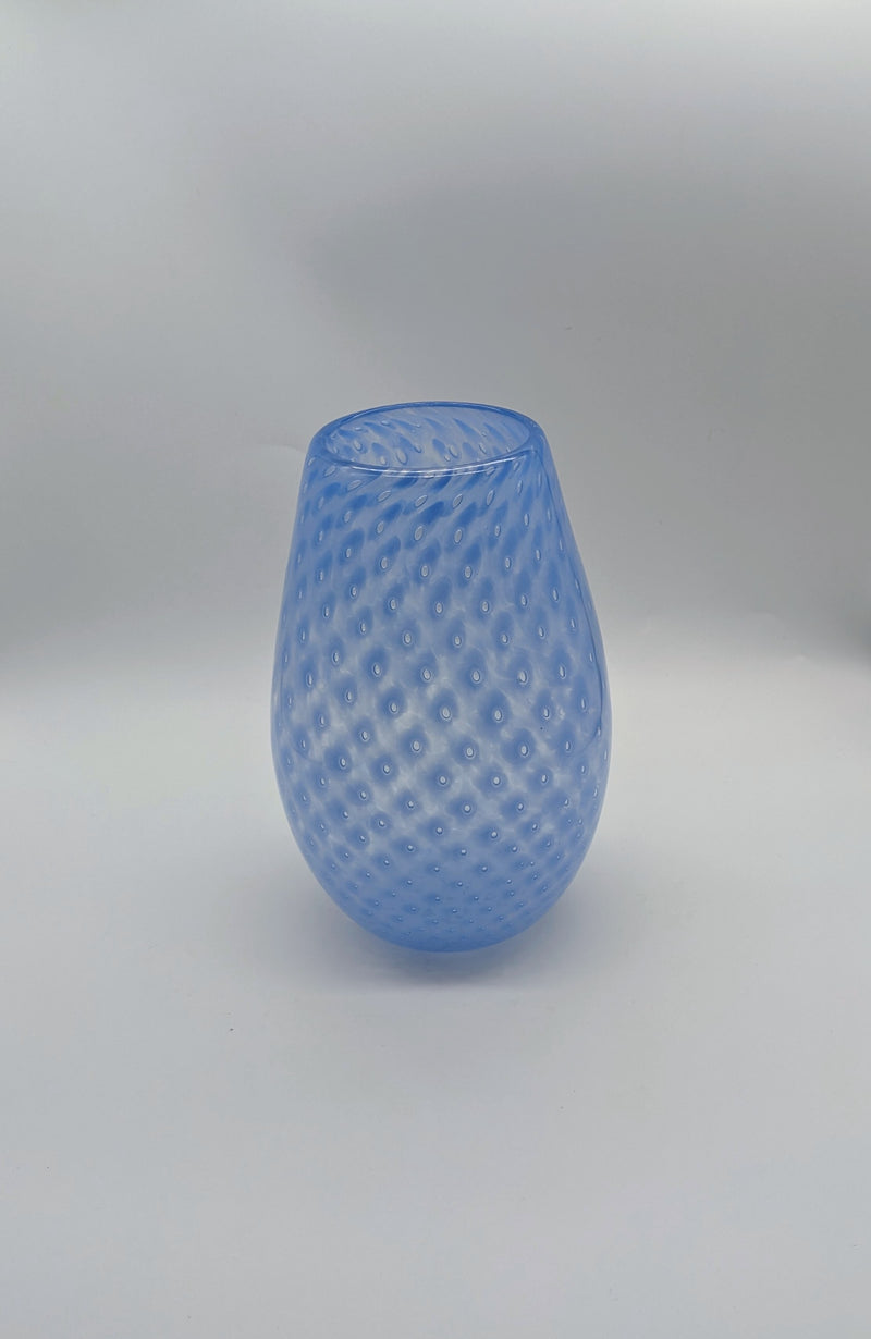 Marine Blue Bubble Trap Vase-zoom-