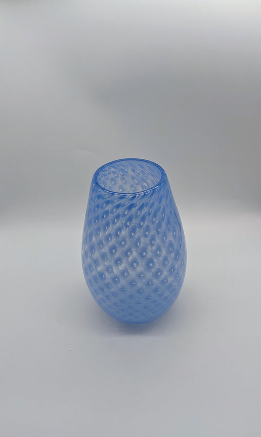 Marine Blue Bubble Trap Vase