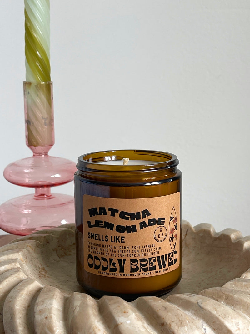 Matcha Lemonade Soy Candle-zoom-