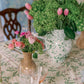 Antonia Pink & Green Tablecloth