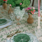 Antonia Pink & Green Tablecloth