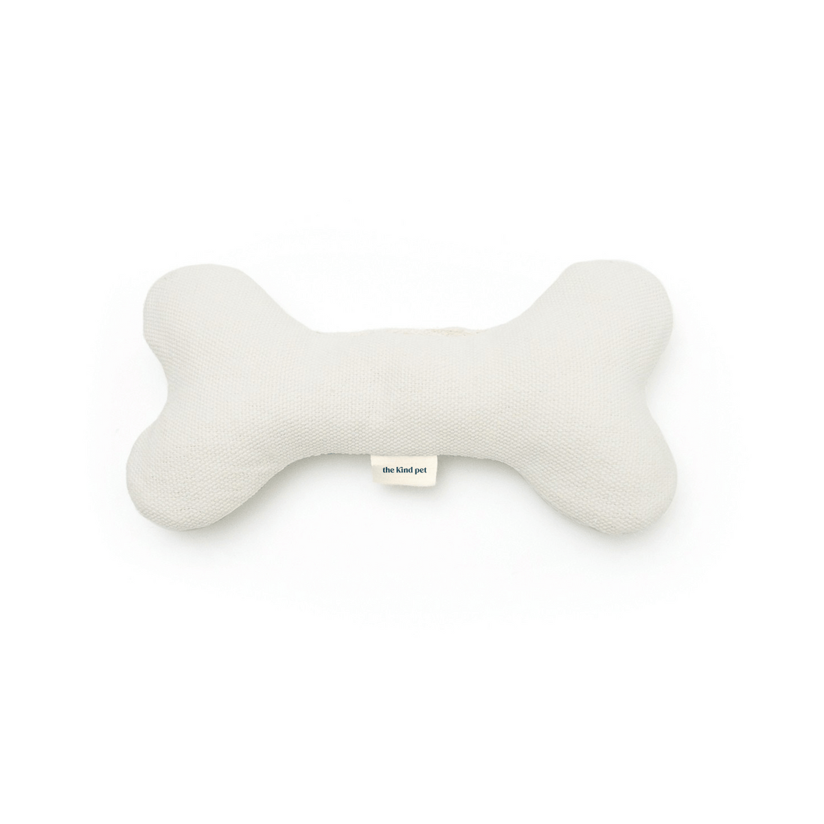 Boba & Vespa Plush Hemp Dog Bone Toy for Gentle Chewers