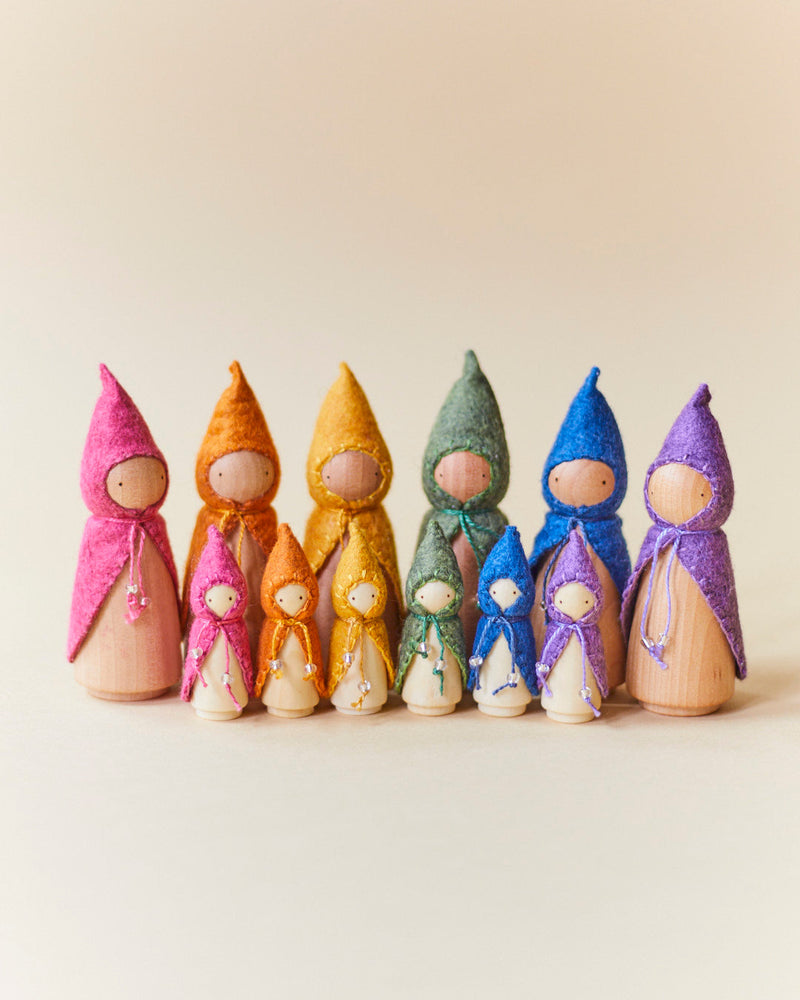 Mini Yellow Wooden Gnome-zoom-