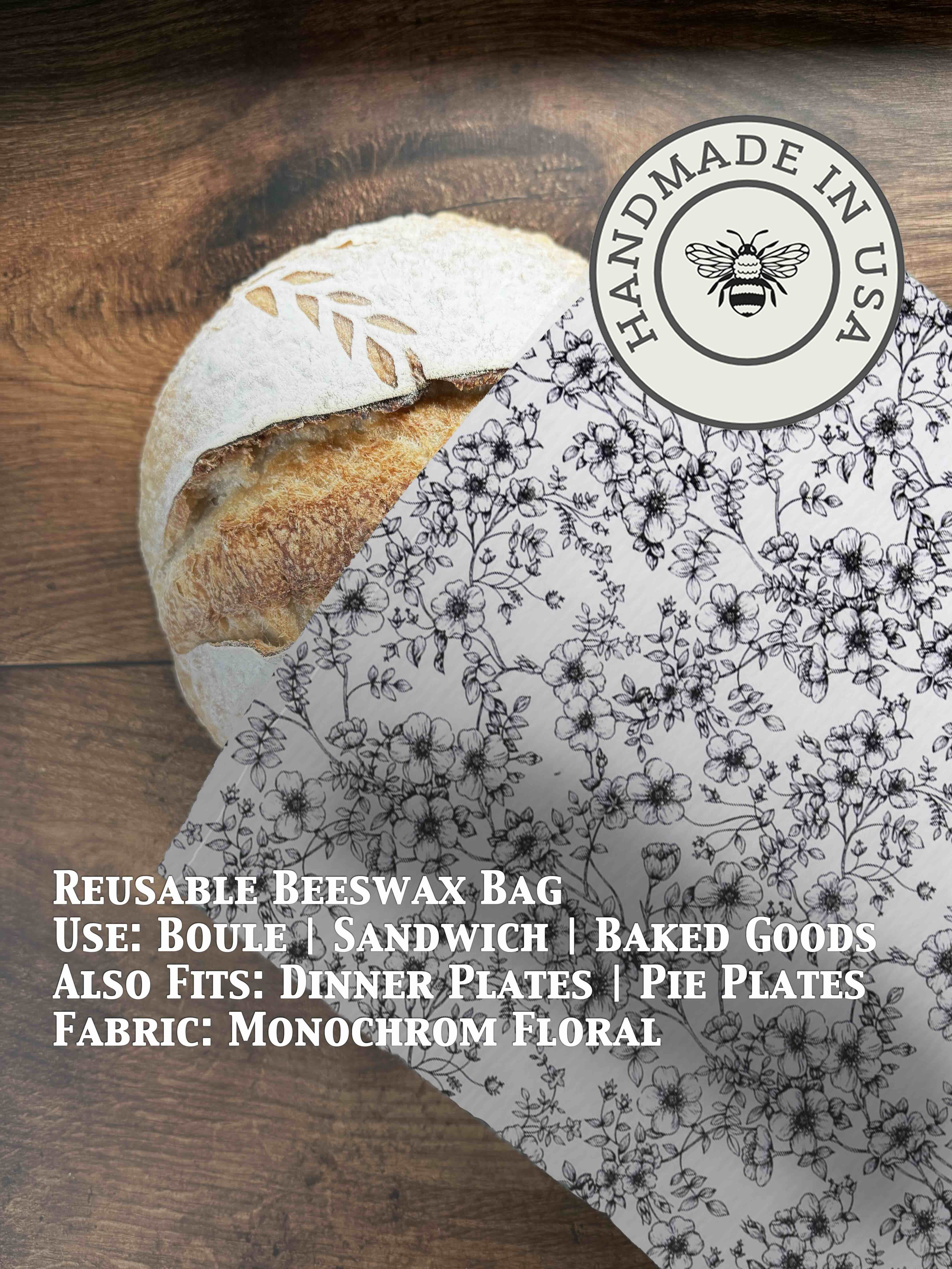Beeswax Bread Bag | Reusable Cotton Food Storage Bag-zoom-15