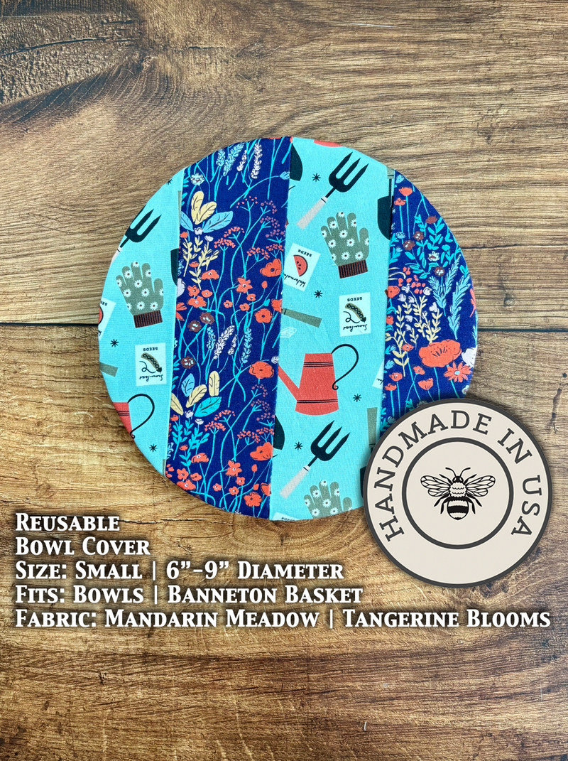 Small Reusable Cotton Bowl & Banneton Cover | Eco-Friendly Kitchen Cover-zoom-