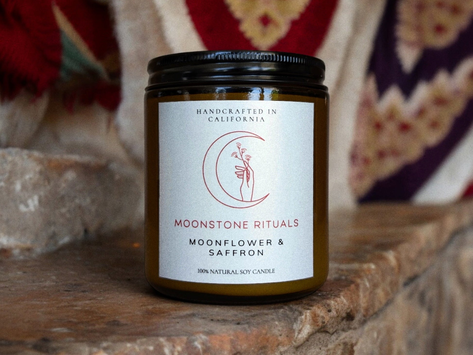 Moonflower & Saffron Candle-1
