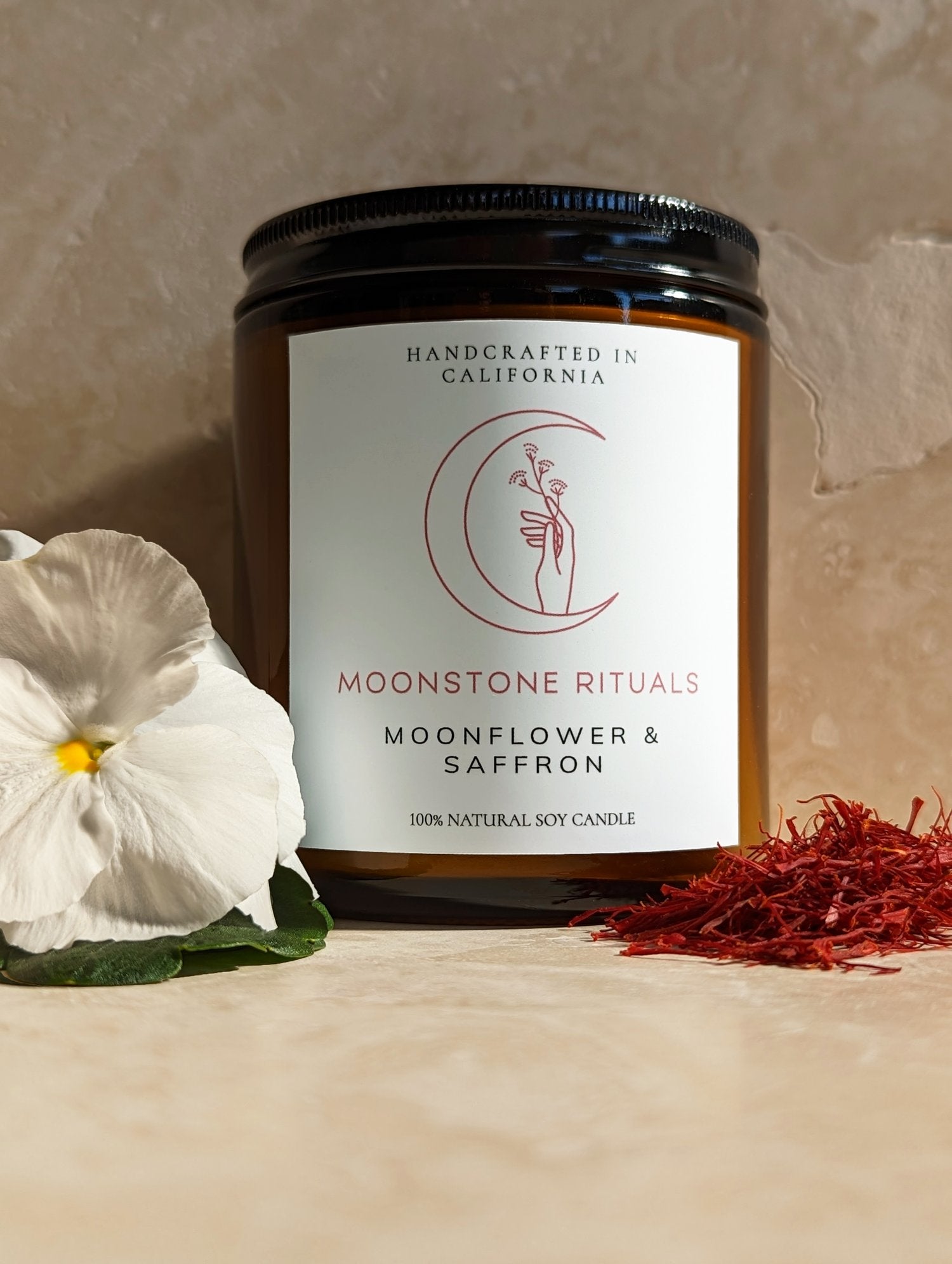 Moonflower & Saffron Candle-zoom-1