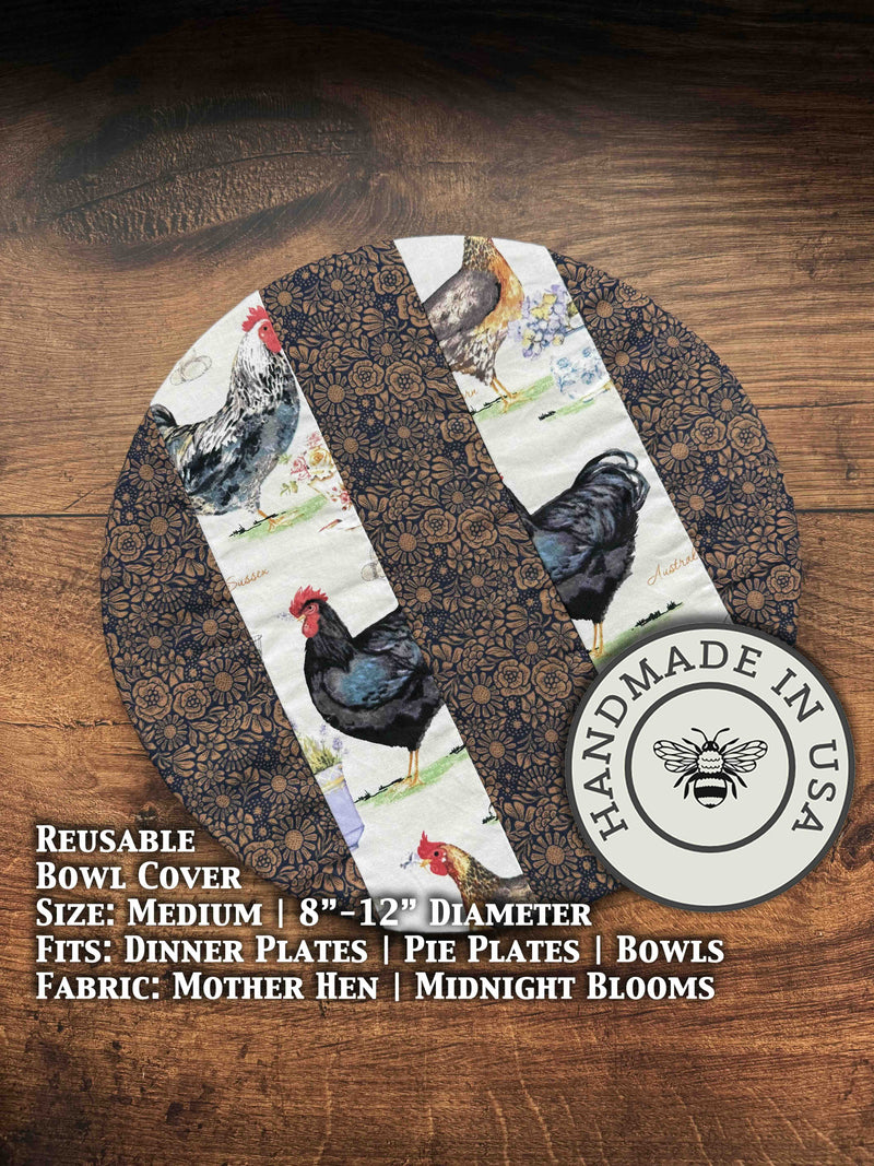 Medium Reusable Cotton Bowl & Banneton Cover | Eco-Friendly Kitchen Cover-zoom-
