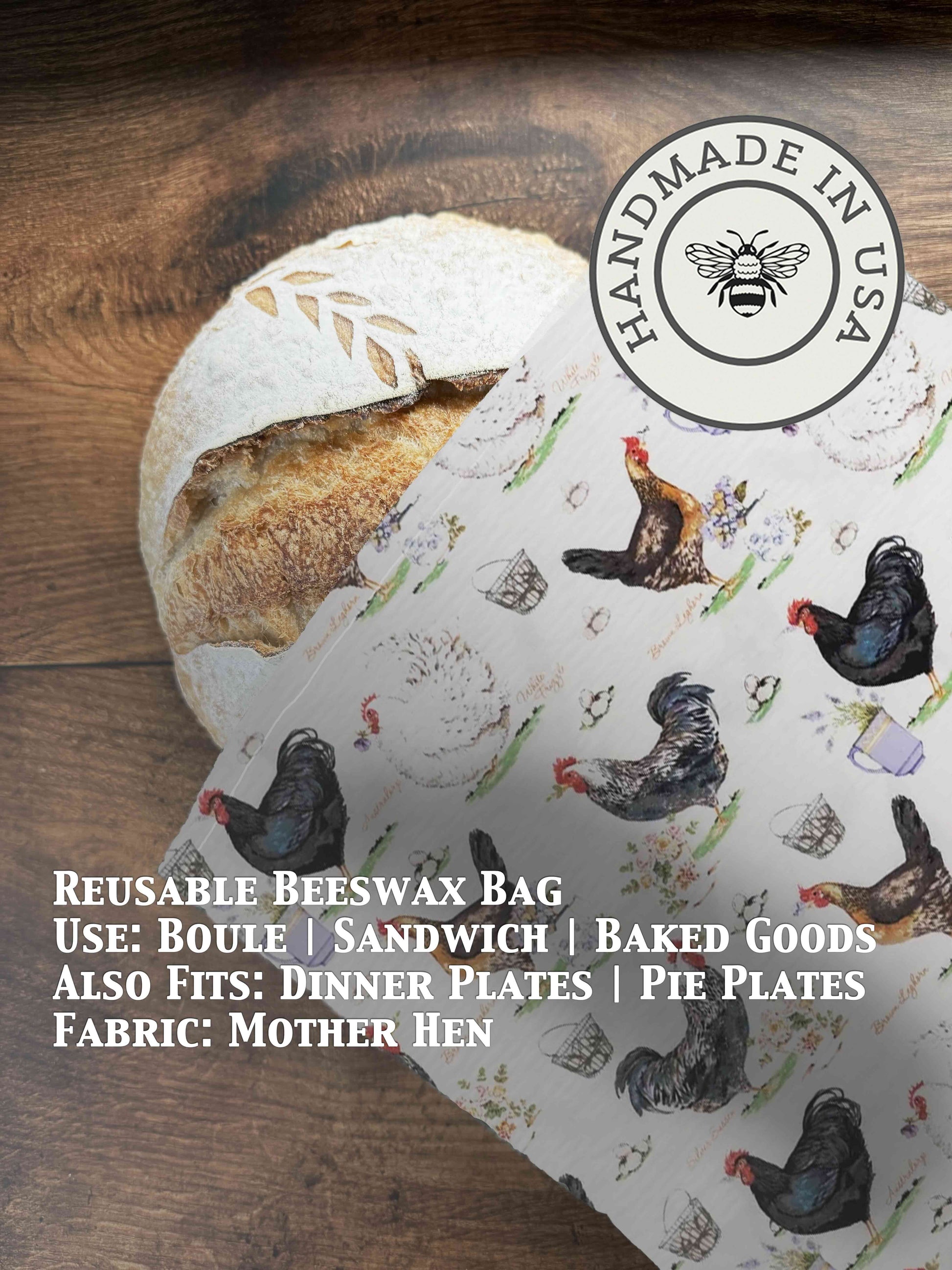 Beeswax Bread Bag | Reusable Cotton Food Storage Bag-9