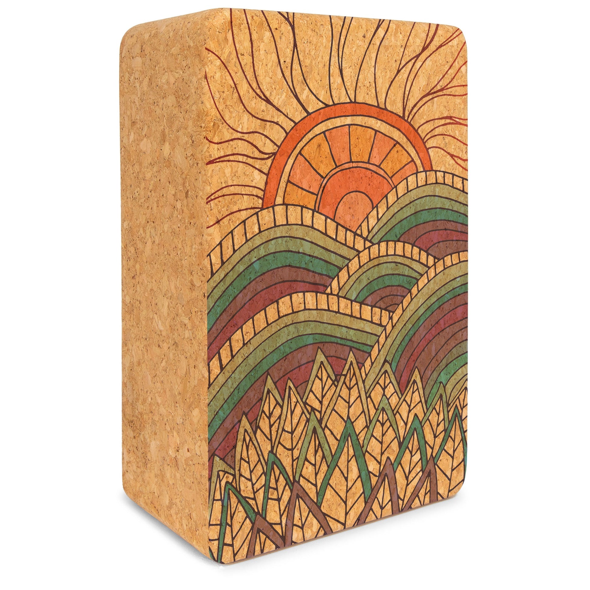 Mountain Magic Cork Yoga Block-1