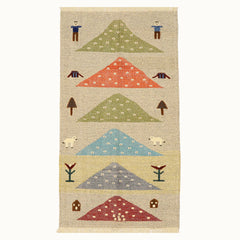 Mountain March Kids Rug | Handmade Wool Rug for Nursery, Playrooms & Children’s Rooms - Aware House