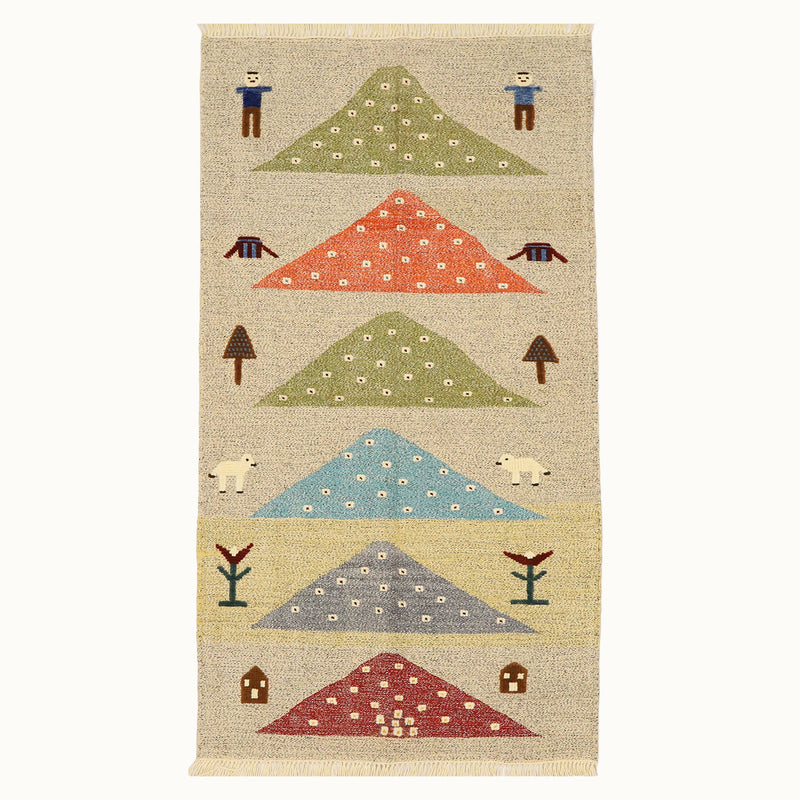 Mountain March Kids Rug | Handmade Wool Rug for Nursery, Playrooms & Children’s Rooms-zoom-