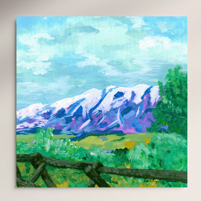 Colorado Mountains Painting | Fine Art Print-zoom-