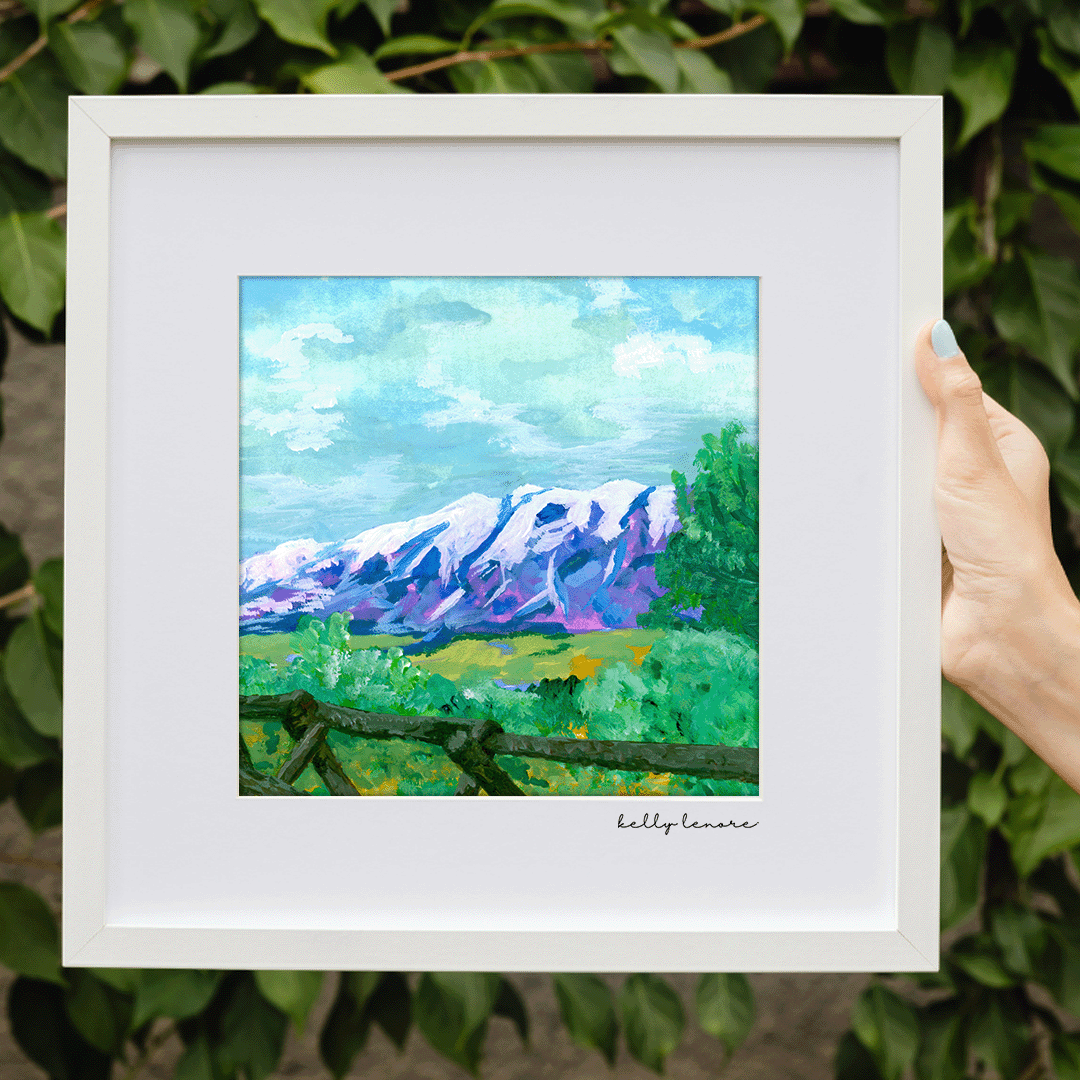 Colorado Mountains Painting | Fine Art Print-zoom-5