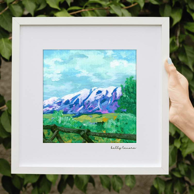 Colorado Mountains Painting | Fine Art Print-zoom-