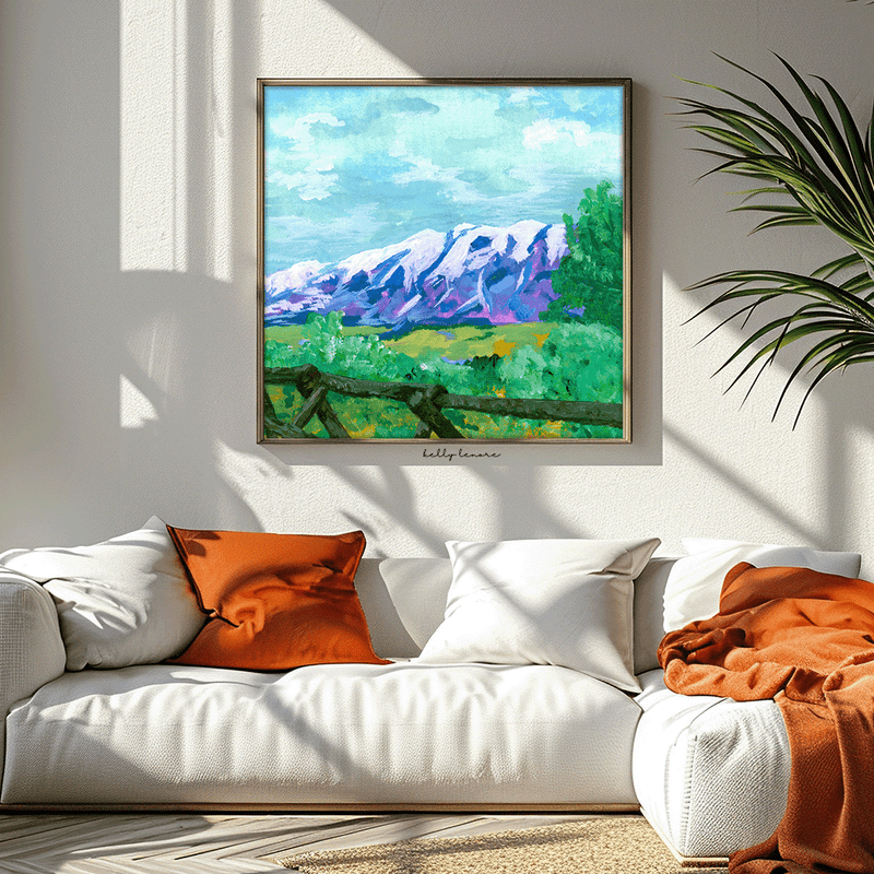 Colorado Mountains Painting | Fine Art Print-zoom-