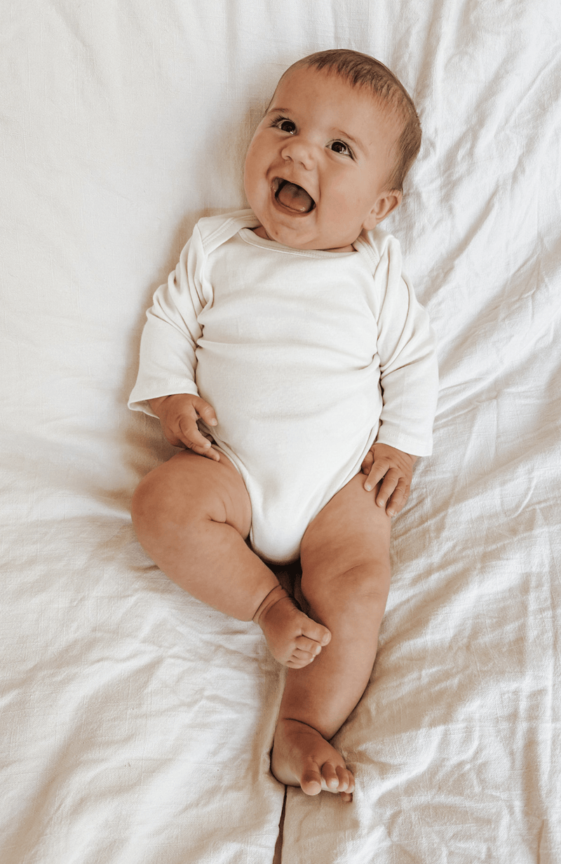 3 Pack - Organic Baby Bodysuit Long Sleeve-zoom-