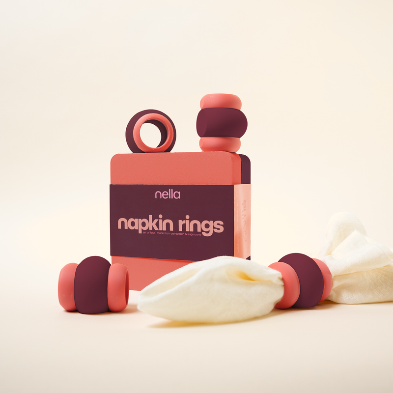 Color-Block Napkin Rings | Pomegranate-zoom-