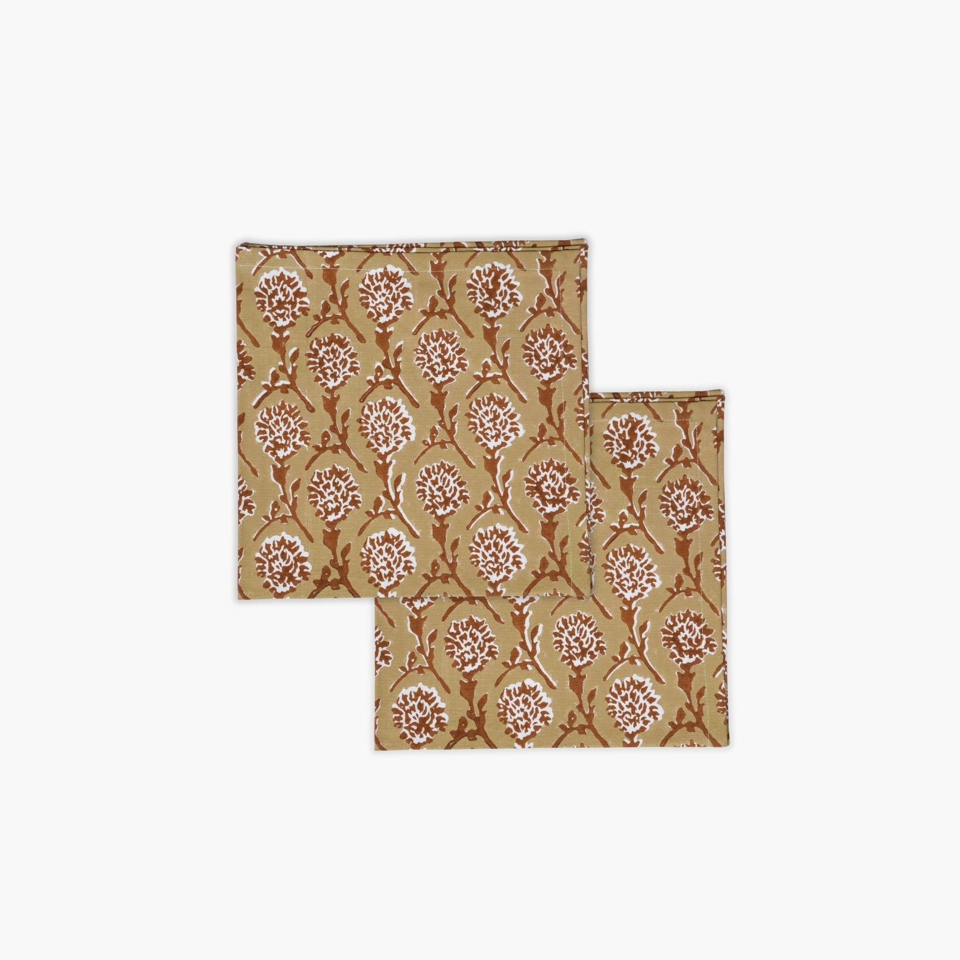 Nikhar Table Napkins – Chai Brown (Set of 2)-1