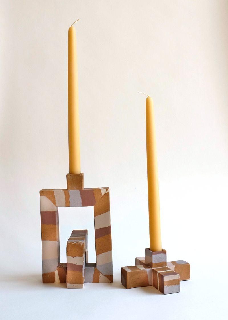 Squared Small Candle Holder-zoom-