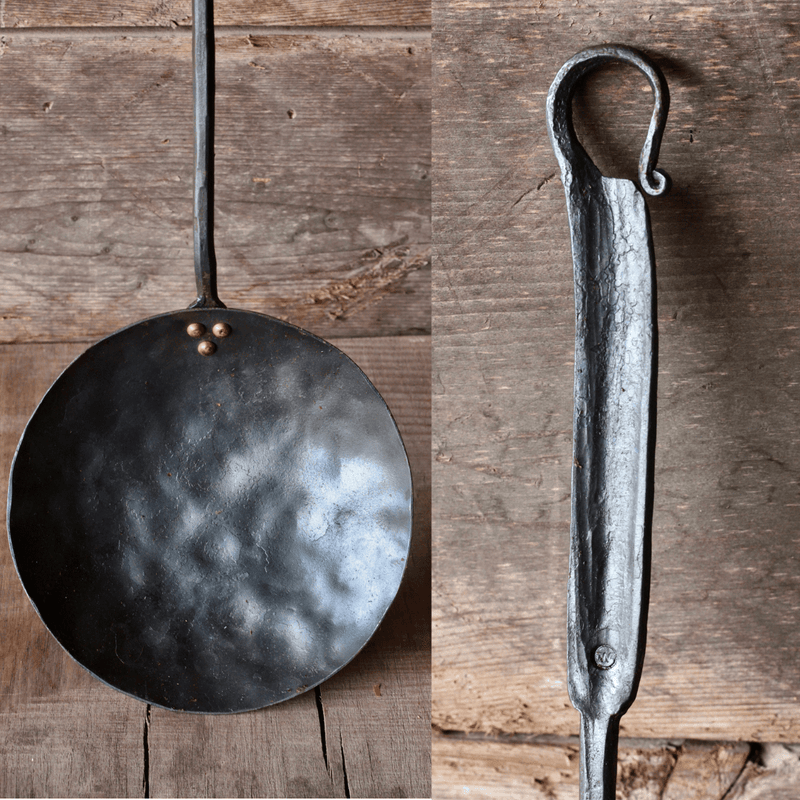 Hand Forged Camping Cooking Pan | Fire & Grill Skillet-zoom-