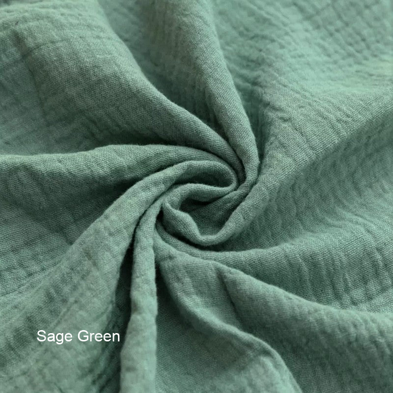 Mini Crib Fitted Sheet | Organic Cotton Double Gauze-zoom-