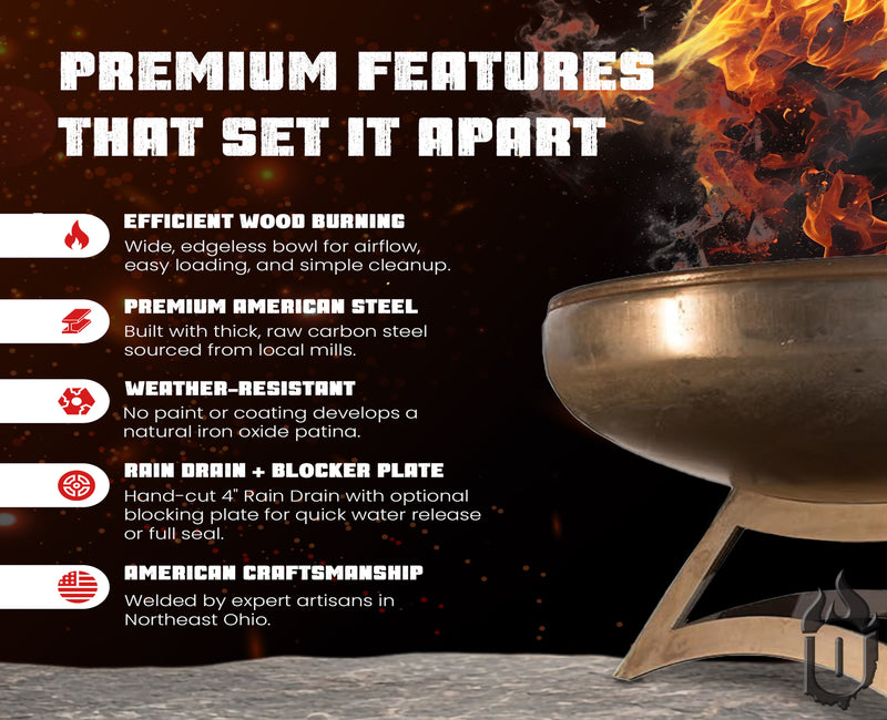 Liberty Fire Pit with Hollow Base-zoom-