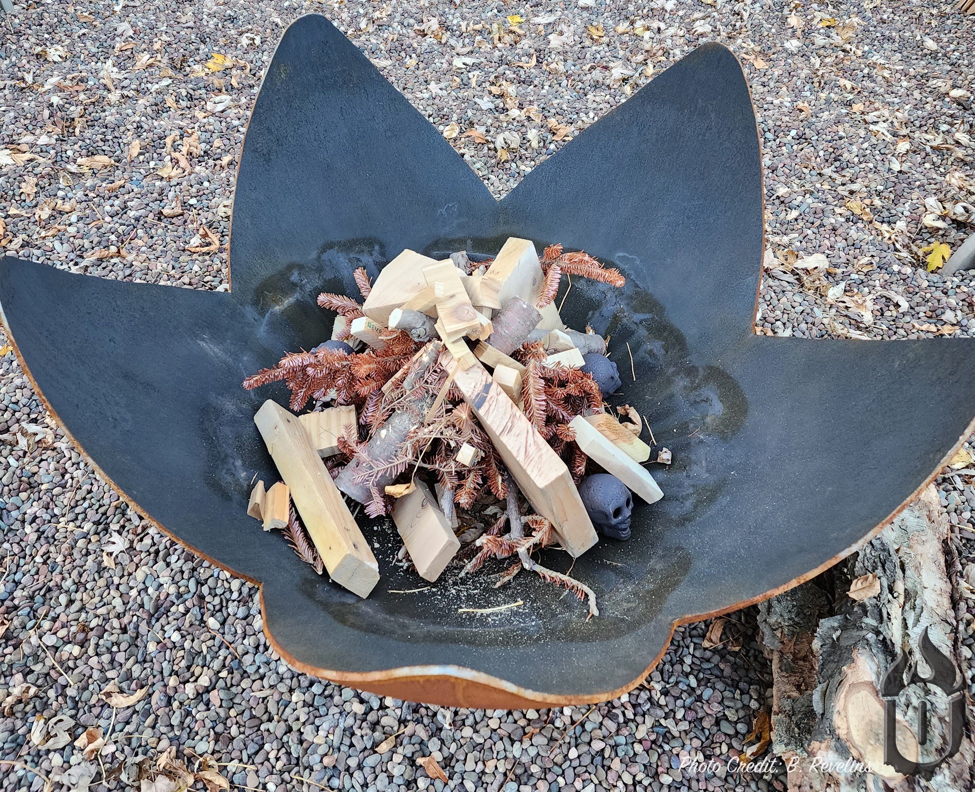 Fire Flower Fire Bowl with Hollow Base-3