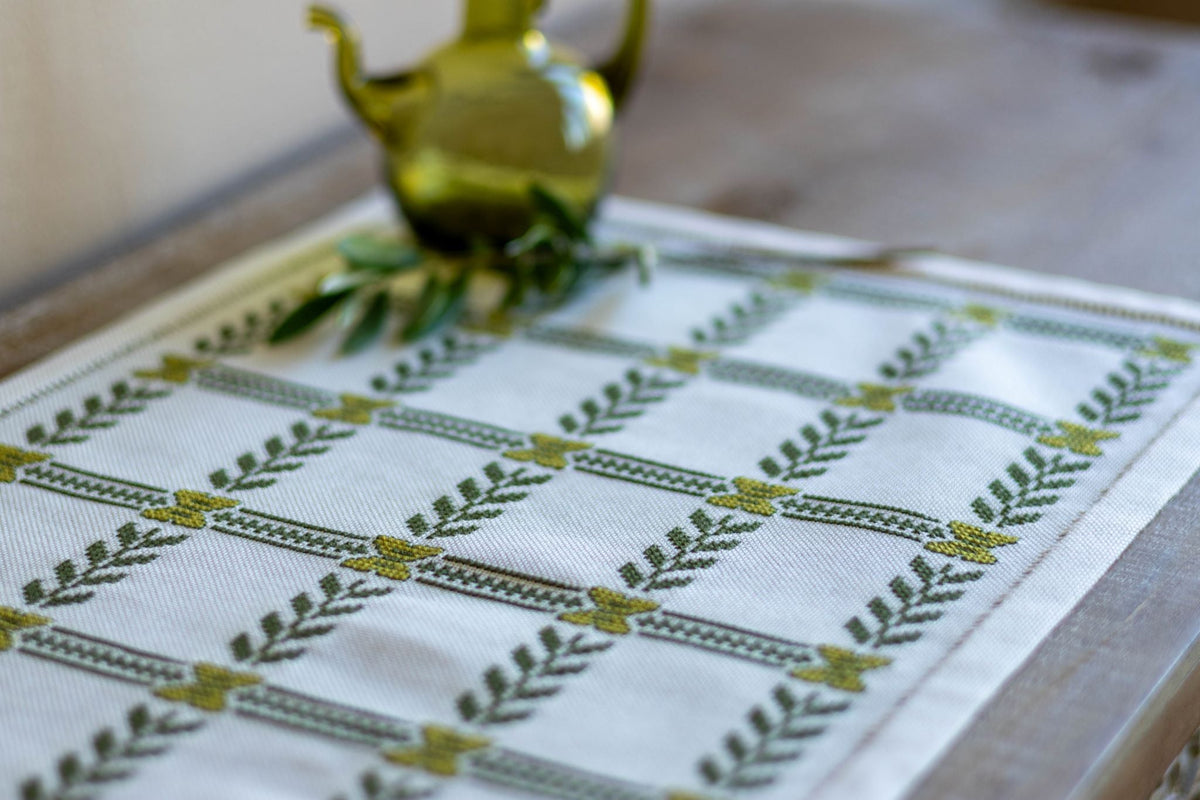 Olive Branch cross stitch folk embroidery kit-zoom-5