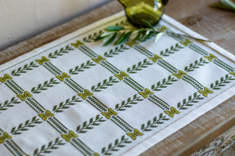 Olive Branch cross stitch folk embroidery kit-zoom-