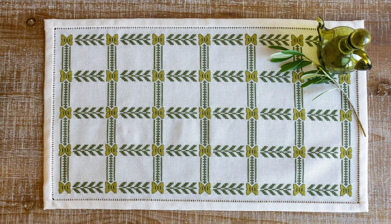 Olive Branch cross stitch folk embroidery kit-zoom-